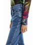 Desigual jeansi femei high waist - Pled.ro