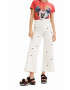 Desigual jeansi x Disney femei medium waist - Pled.ro