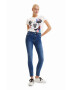 Desigual jeansi x Disney femei medium waist - Pled.ro