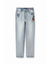 Desigual jeansi x Disney femei high waist - Pled.ro