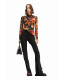 Desigual longsleeve femei cu turtleneck - Pled.ro