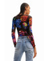 Desigual longsleeve femei culoarea negru - Pled.ro