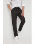 Desigual pantaloni barbati culoarea negru drept - Pled.ro