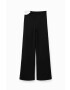 Desigual pantaloni femei culoarea negru lat high waist - Pled.ro