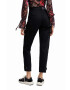 Desigual pantaloni femei culoarea negru - Pled.ro