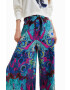 Desigual pantaloni de bumbac lat high waist - Pled.ro