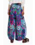 Desigual pantaloni de bumbac lat high waist - Pled.ro