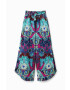 Desigual pantaloni de bumbac lat high waist - Pled.ro