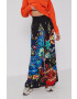 Desigual Pantaloni x Monsieur Christian Lacroix femei lat high waist - Pled.ro