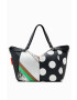 Desigual poseta culoarea negru - Pled.ro