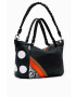 Desigual poseta culoarea negru - Pled.ro