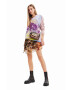 Desigual pulover din amestec de lana x M. Christian Lacroix femei culoarea roz - Pled.ro