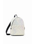 Desigual rucsac femei culoarea argintiu mic neted - Pled.ro