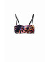 Desigual sutien de baie culoarea negru cupa moale - Pled.ro