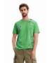 Desigual tricou din bumbac barbati culoarea verde modelator - Pled.ro