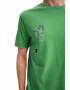 Desigual tricou din bumbac barbati culoarea verde modelator - Pled.ro