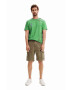 Desigual tricou din bumbac barbati culoarea verde modelator - Pled.ro