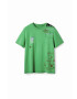 Desigual tricou din bumbac barbati culoarea verde modelator - Pled.ro