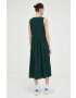 Deus Ex Machina rochie din in culoarea verde mini evazati - Pled.ro