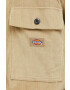 Dickies camasa din velur culoarea verde cu guler clasic regular - Pled.ro