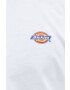 Dickies longsleeve din bumbac culoarea alb neted - Pled.ro