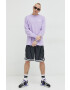 Dickies longsleeve din bumbac culoarea violet cu imprimeu - Pled.ro