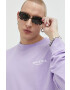 Dickies longsleeve din bumbac culoarea violet cu imprimeu - Pled.ro