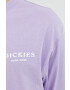 Dickies longsleeve din bumbac culoarea violet cu imprimeu - Pled.ro