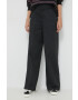 Dickies pantaloni femei culoarea negru lat high waist - Pled.ro