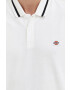 Dickies polo de bumbac culoarea alb cu imprimeu - Pled.ro