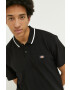 Dickies polo de bumbac culoarea negru neted - Pled.ro