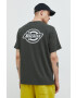 Dickies tricou din bumbac culoarea verde cu imprimeu - Pled.ro