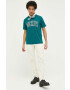 Dickies tricou din bumbac culoarea verde cu imprimeu - Pled.ro