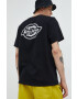 Dickies tricou din bumbac culoarea negru cu imprimeu - Pled.ro