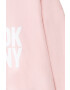 DKNY bluza copii culoarea roz cu imprimeu - Pled.ro