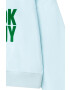 DKNY bluza copii culoarea verde cu imprimeu - Pled.ro