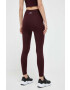 DKNY colanti femei culoarea bordo neted - Pled.ro