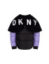 DKNY geaca copii culoarea roz - Pled.ro