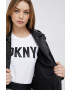 DKNY geaca ramones femei culoarea negru de tranzitie - Pled.ro