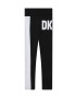 DKNY leggins copii culoarea negru cu imprimeu - Pled.ro