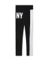 DKNY leggins copii culoarea negru cu imprimeu - Pled.ro