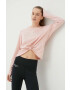 DKNY longsleeve din bumbac culoarea roz - Pled.ro