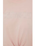 DKNY longsleeve din bumbac culoarea roz - Pled.ro