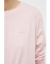 DKNY longsleeve din bumbac culoarea roz - Pled.ro