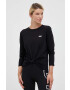 DKNY longsleeve din bumbac culoarea negru - Pled.ro