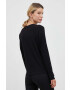 DKNY longsleeve din bumbac culoarea negru - Pled.ro