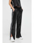 DKNY pantaloni femei culoarea bej drept high waist - Pled.ro