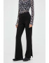 DKNY pantaloni femei culoarea negru lat high waist - Pled.ro