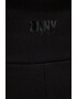 DKNY pantaloni femei culoarea negru lat high waist - Pled.ro