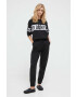 DKNY pantaloni de pijama femei culoarea negru - Pled.ro